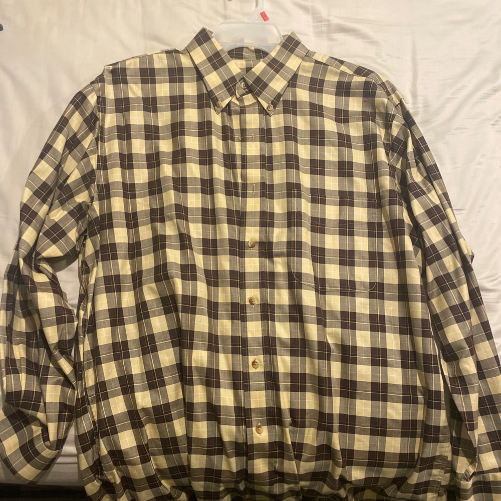 Joseph A. Bank Large flannel print shirt